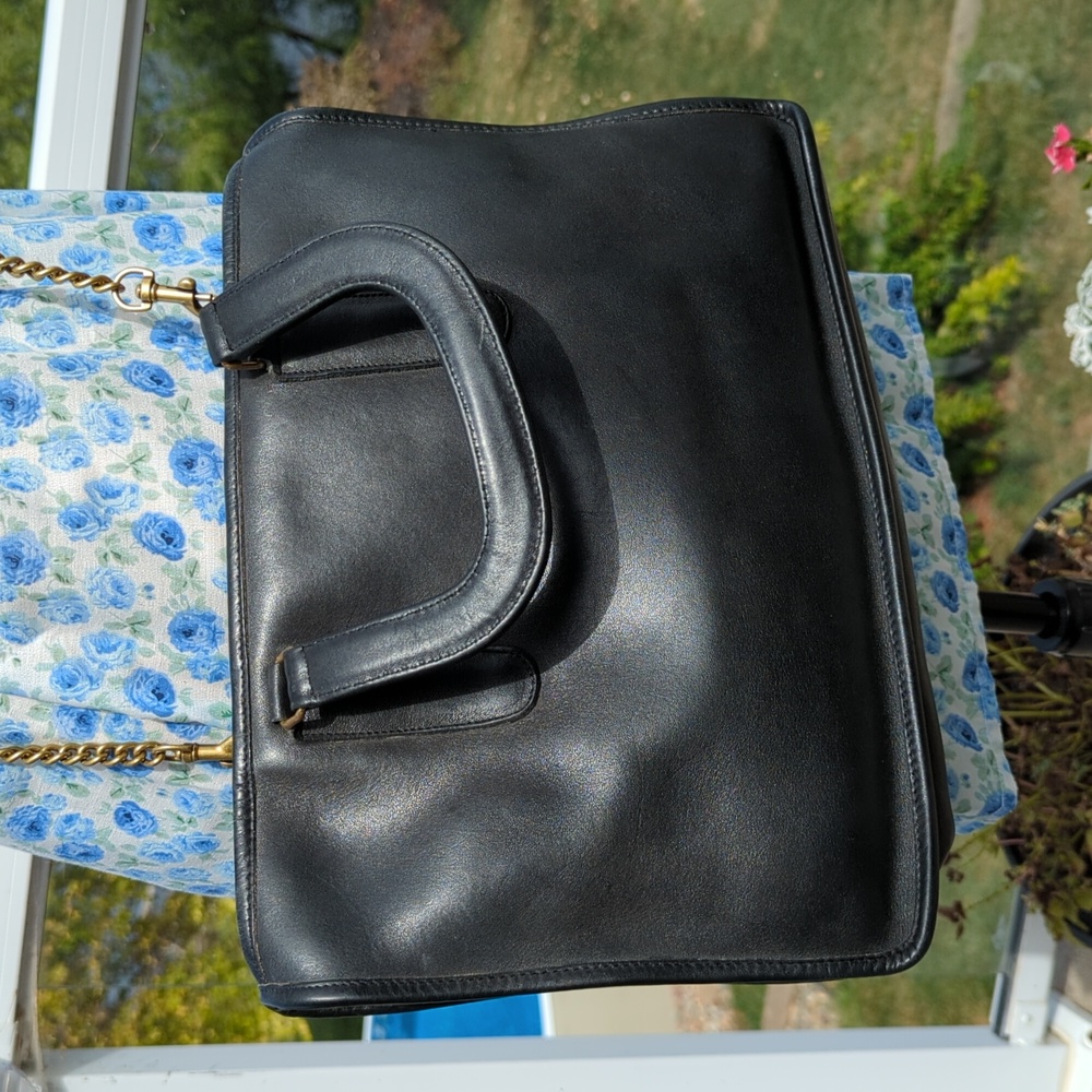 Vintage Coach Slim Satchel Large 9430 black - Picture 4 of 12